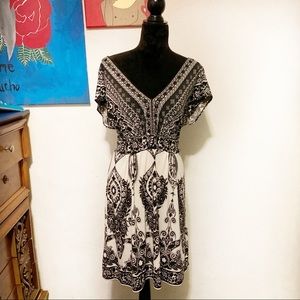 Beaded Short Sleeve Dress
